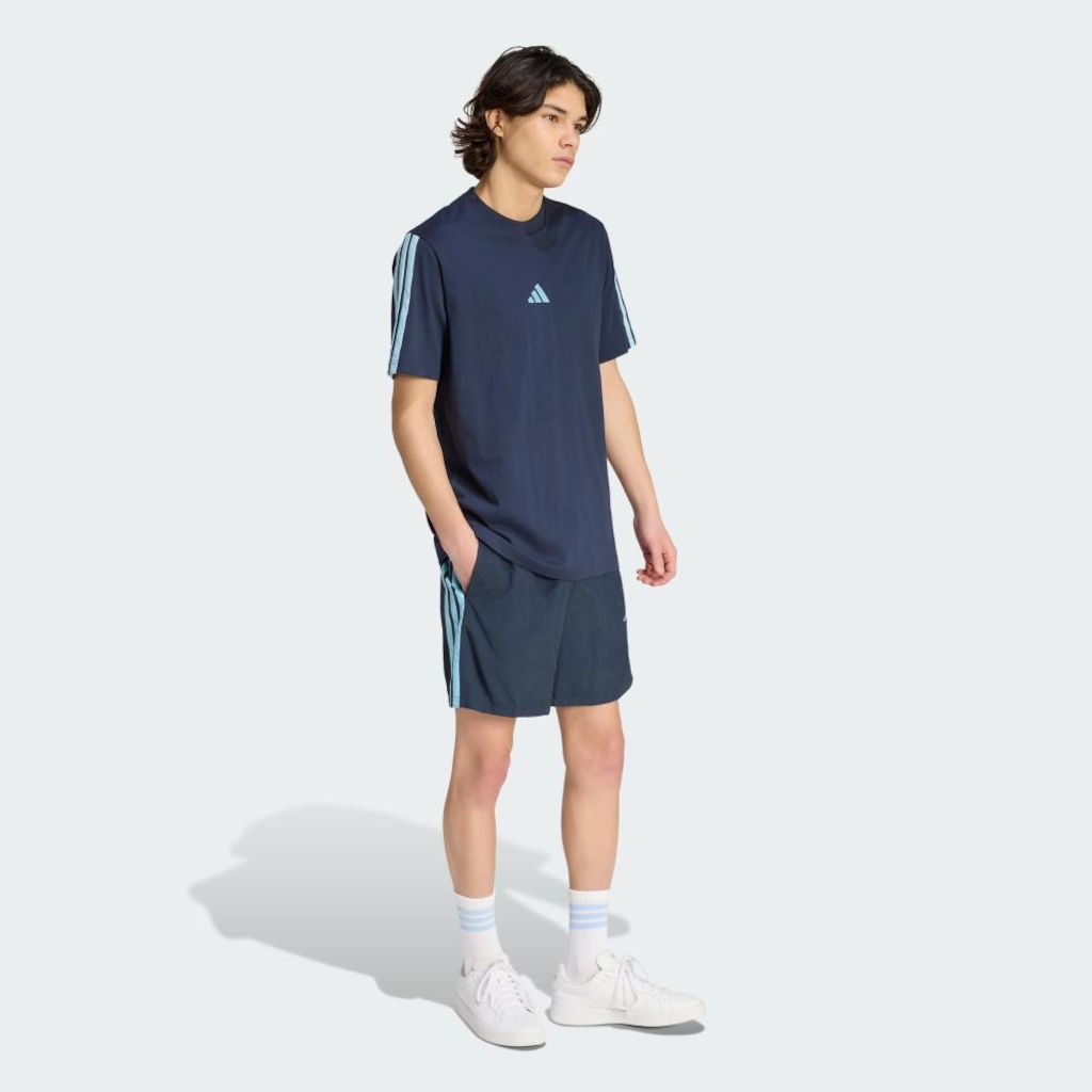 Imagem 4 do produto Camiseta adidas Essentials Três Listras Malha Simples Masculina