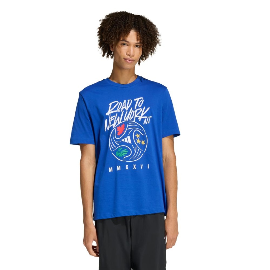 Camiseta adidas Road To NY NJ Copa do Mundo da FIFA Masculina