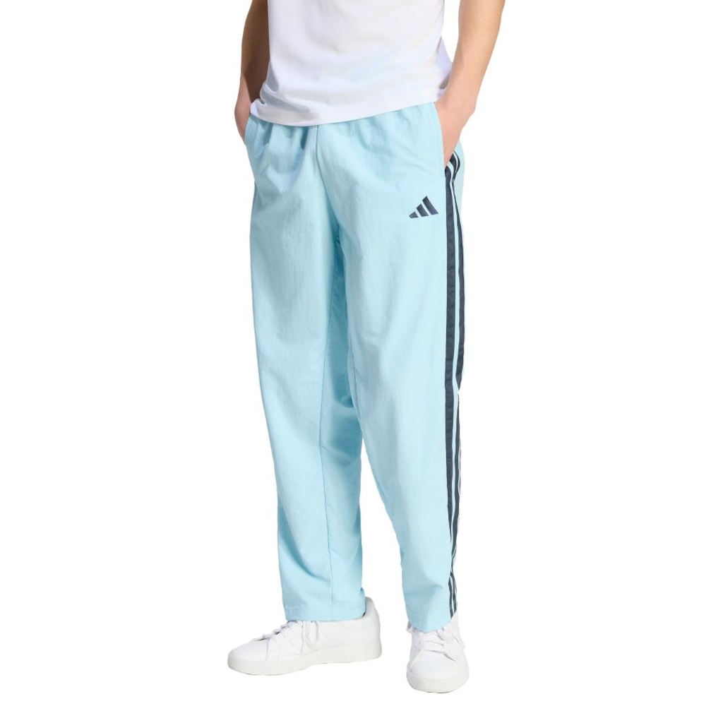 Calça adidas em Malha e Bainha Aberta Essentials Três Listras Masculina