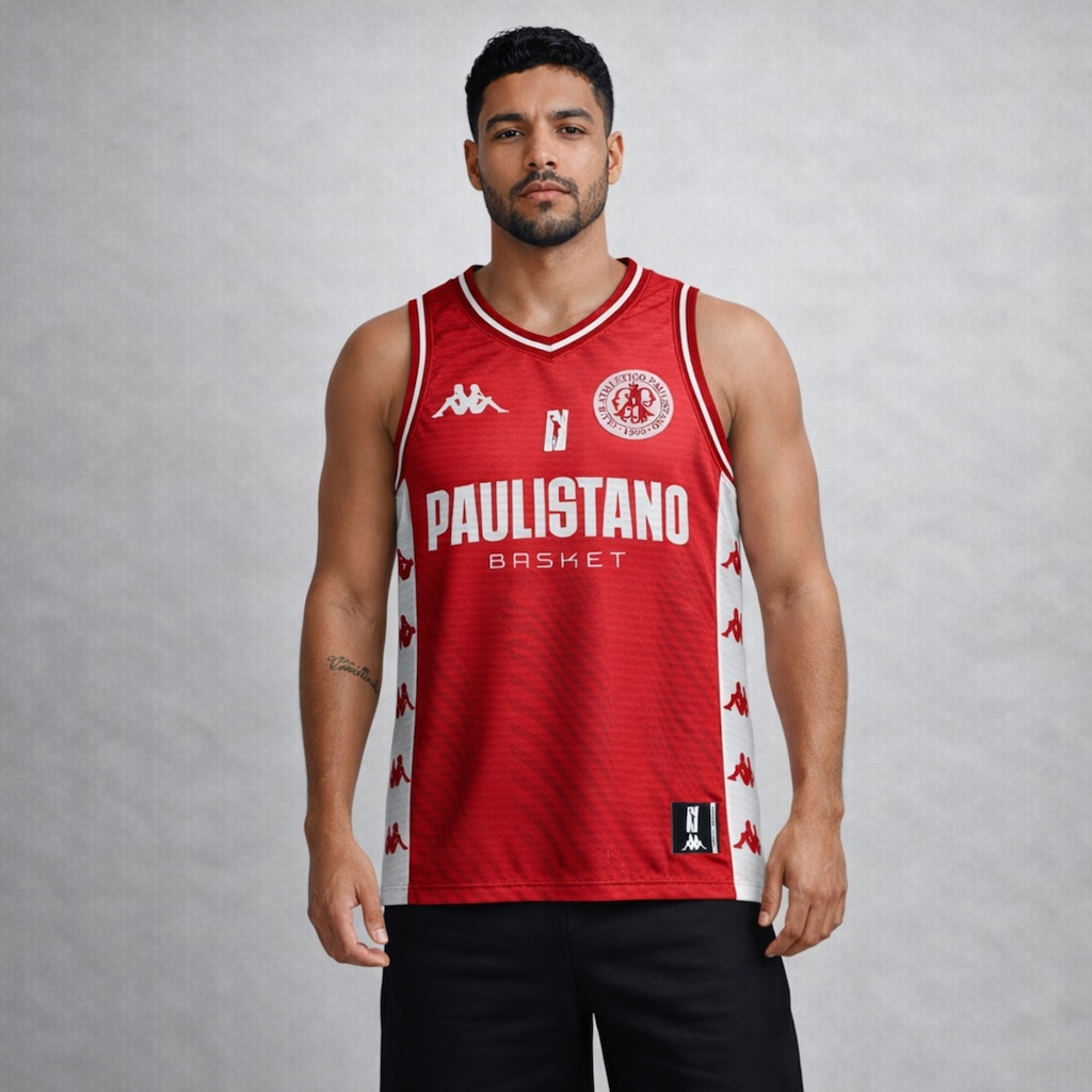 Imagem 2 do produto Camisa do Paulistano Kappa Basket I 2026 Torcedor Masculina
