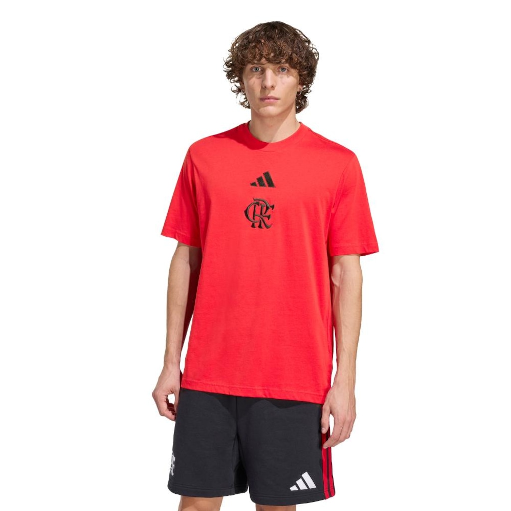 Camiseta do Flamengo Estampada CR DNA adidas Masculina