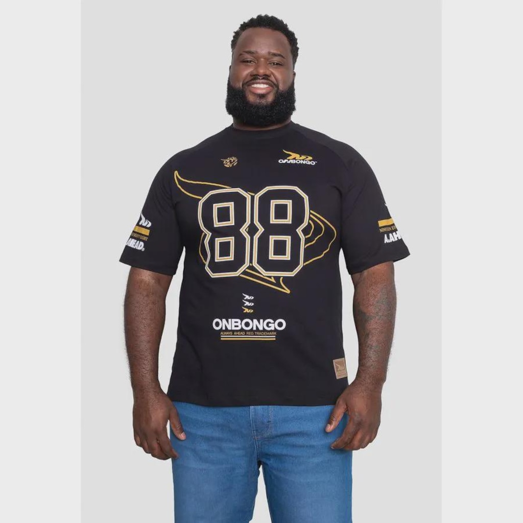 Camiseta Onbongo Oversize Especial Plus Size Masculino