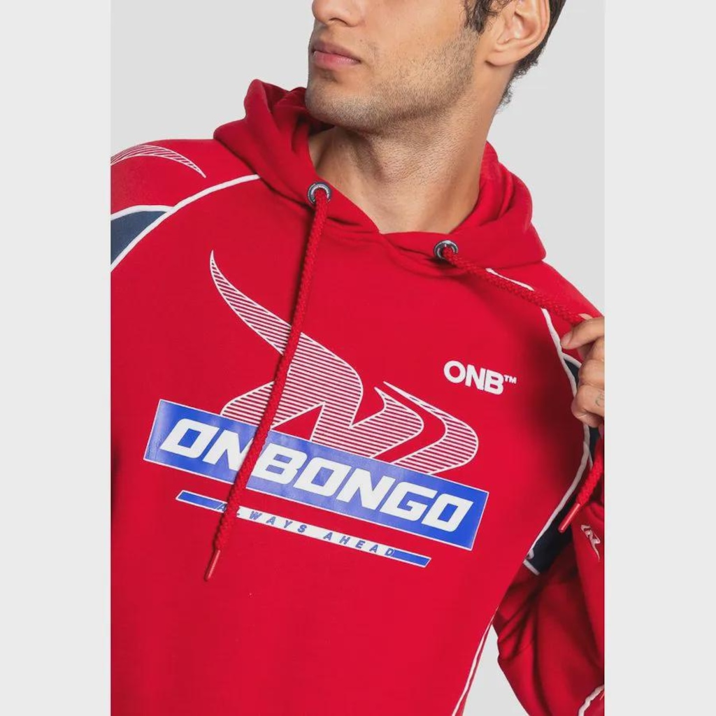 Imagem 5 do produto Moletom Onbongo Canguru Recorte Masculino