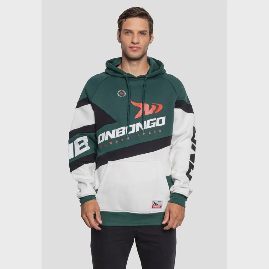 Moletom Onbongo Recortado Canguru Masculino