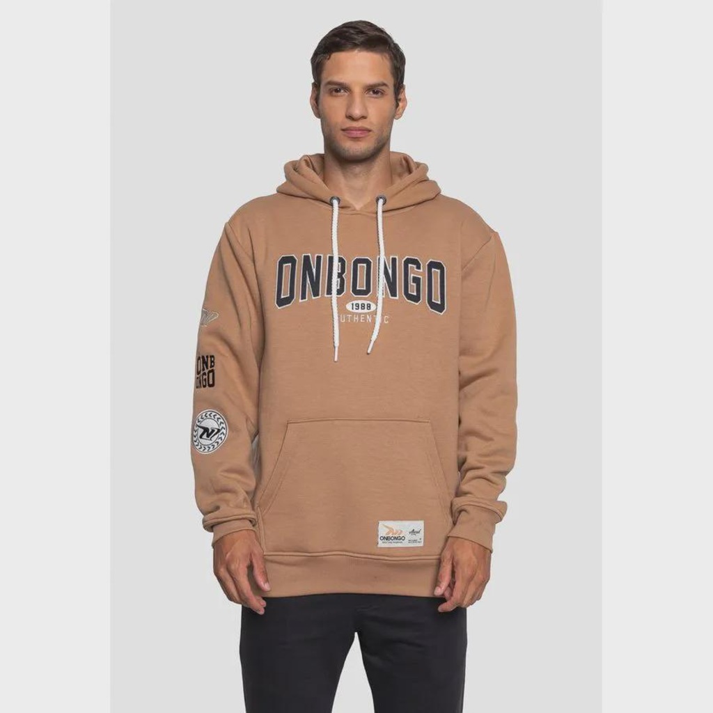 Moletom Onbongo Fechado Canguru Masculino