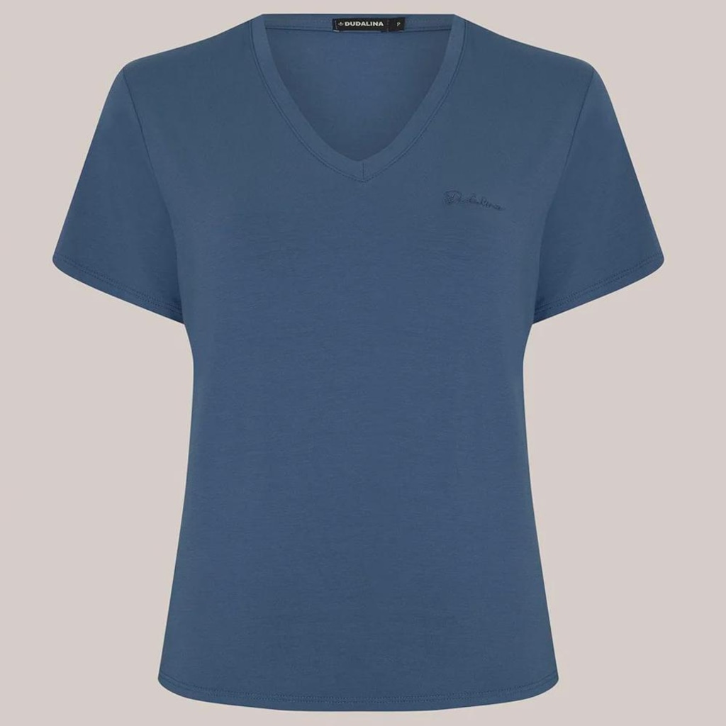 Imagem 3 do produto Camiseta Dudalina Iris Dec V - Feminina