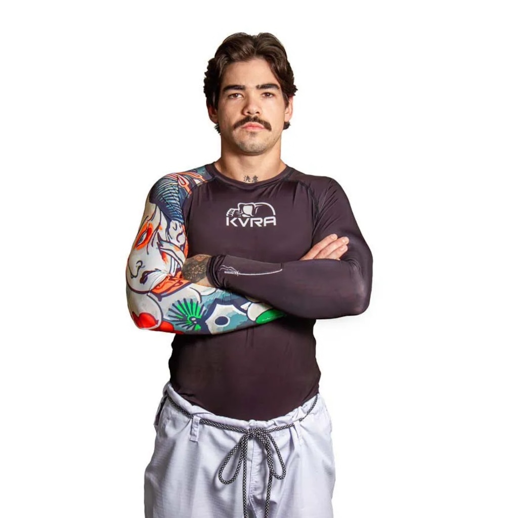 Camiseta Manga Longa Rash Guard Samurai KVRA HP - Unissex