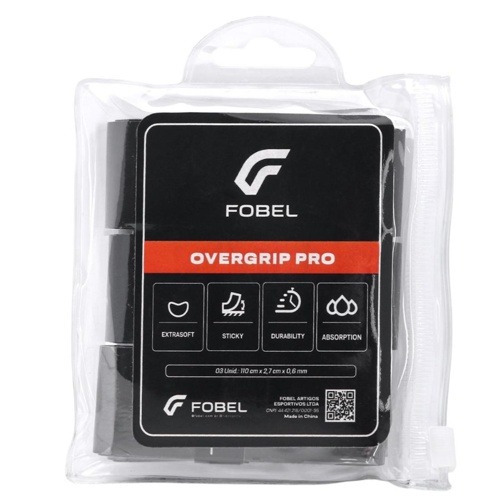Overgrip Fobel Pro com 3 Unidades