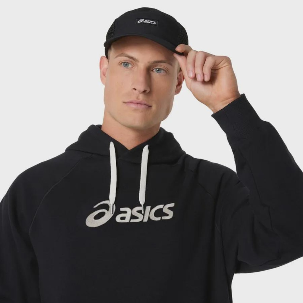 Imagem 4 do produto Blusão ASICS Logo Fleece Pullover Hoodie Masculina
