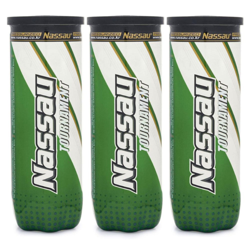 Bola de Tênis Nassau Tournament Pack com 3 Tubos