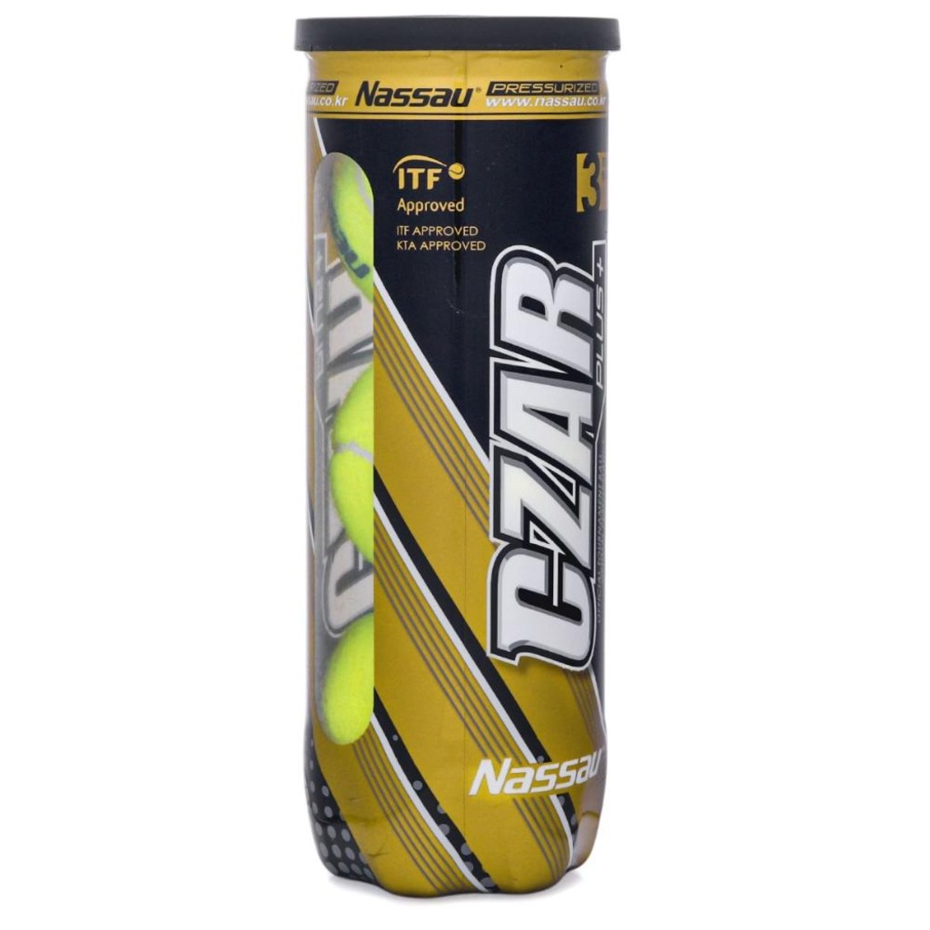 Imagem 2 do produto Bola de Tênis Nassau Czar Plus Pack com 3 Tubos