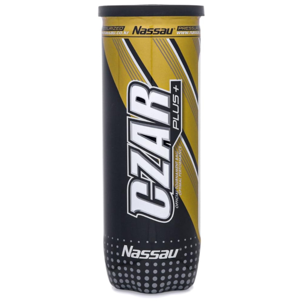 Bola de Tênis Nassau Czar Plus Tubo com 3 Bolas