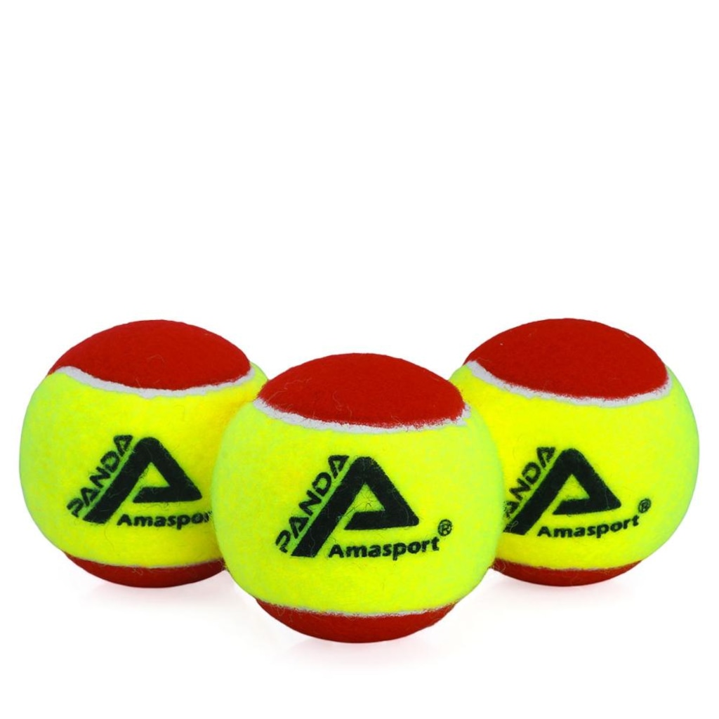Bola de Tênis Ama Sport Stage 3 Panda Pack com 3 Bolas