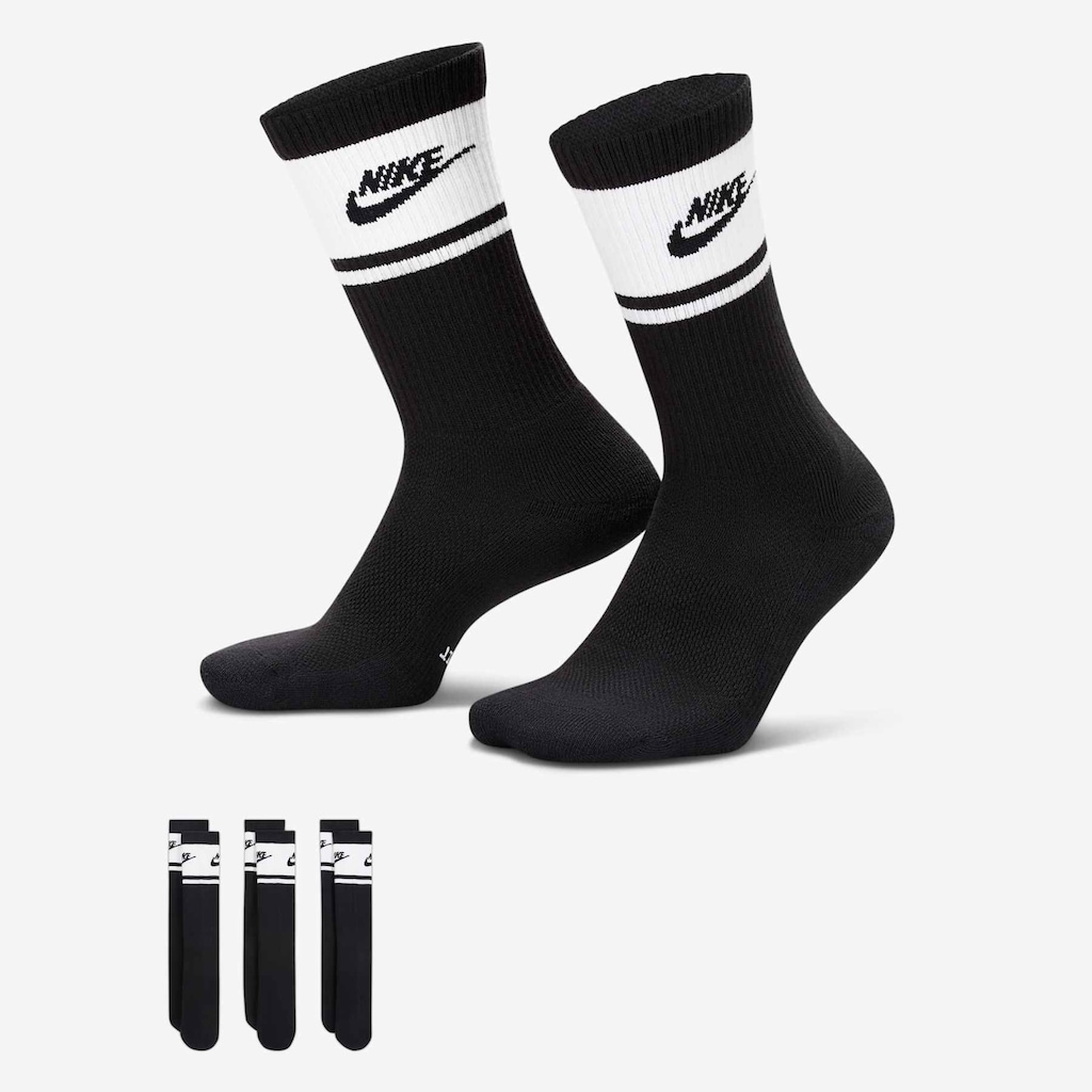 Meia Nike Everyday Elevated (3 Pares) Unissex