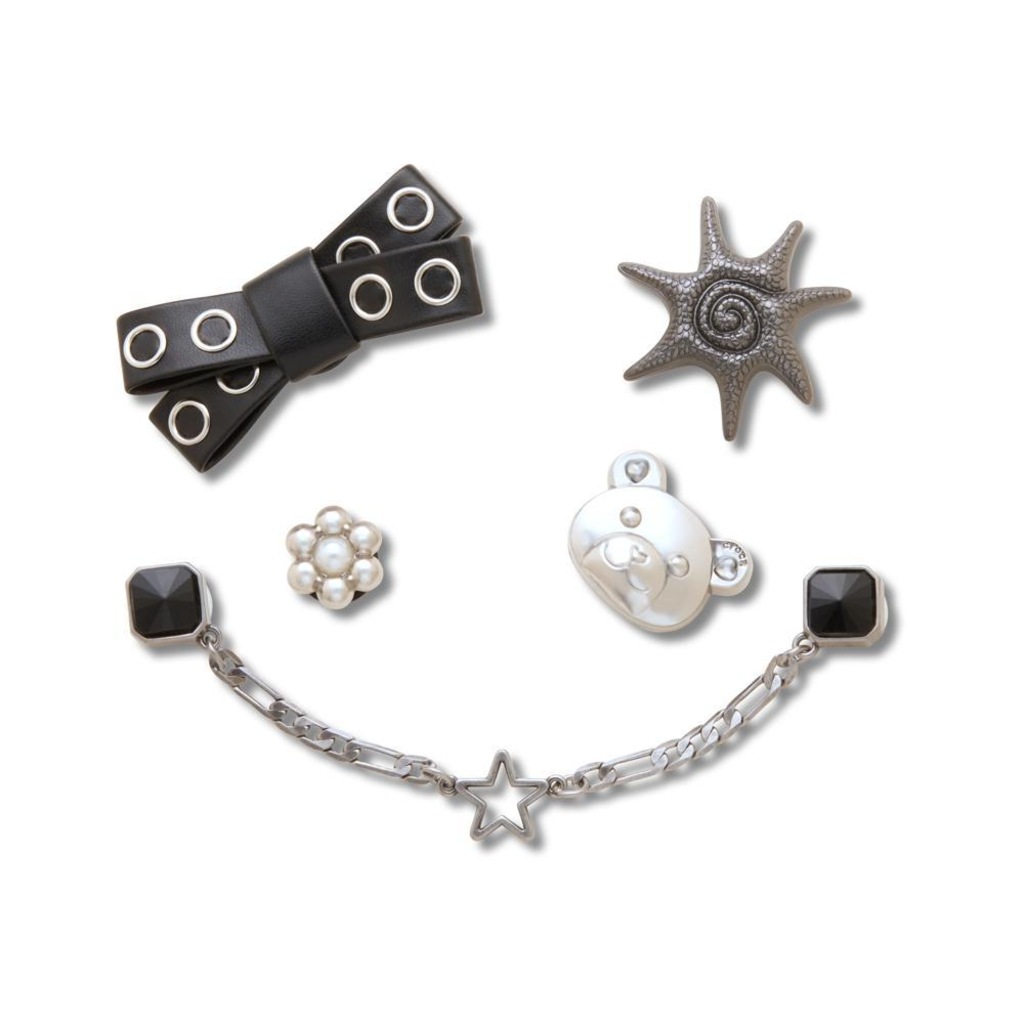 Kit Jibbitz™ Crocs Punk Fofo Pack com 5 Peças