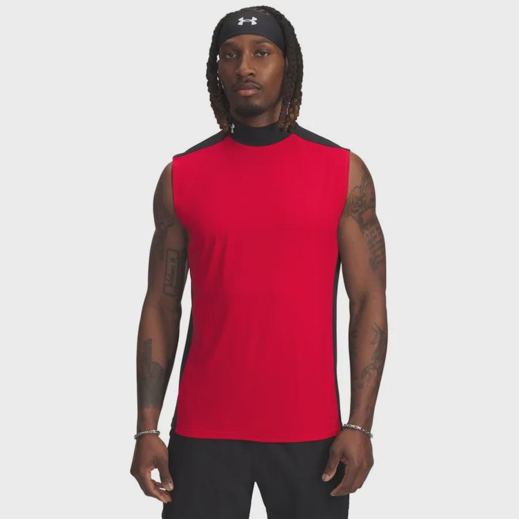 Camiseta Regata de Treino Under Armour HeatGear Wordmark - Masculina