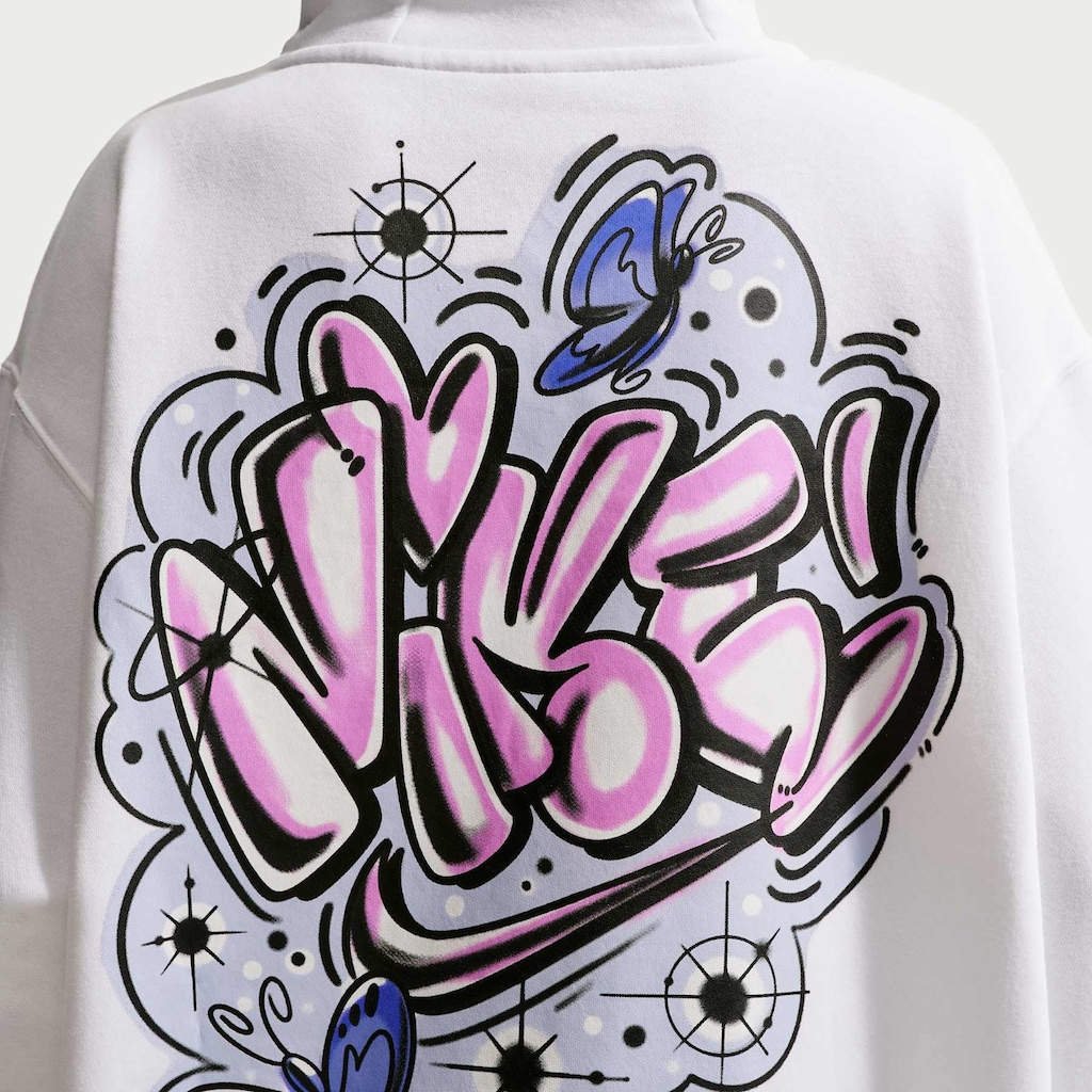 Imagem 2 do produto Blusão Nike Sportswear Phoenix Fleece Oversized Airbrush Feminino
