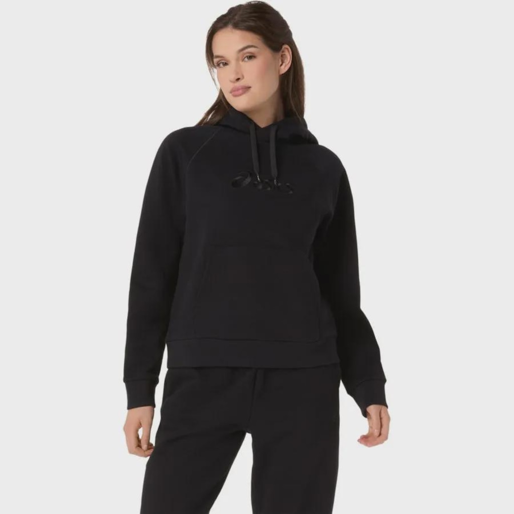 Imagem 1 do produto Blusão ASICS Logo Fleece Pullover Hoodie Feminino