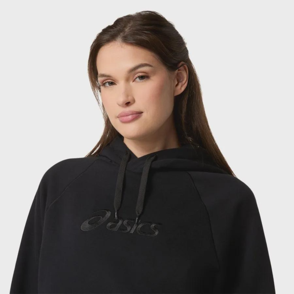 Imagem 4 do produto Blusão ASICS Logo Fleece Pullover Hoodie Feminino