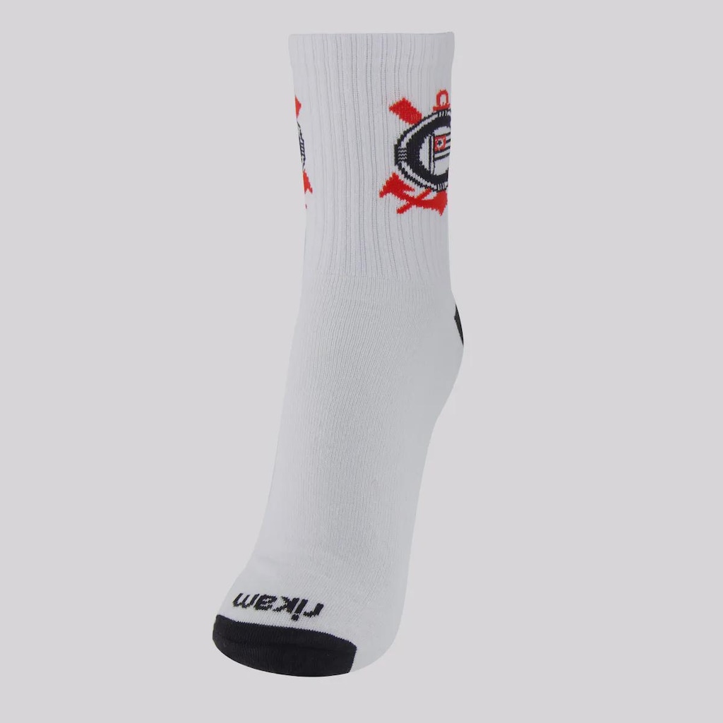 Meia Cano Alto Do Corinthians Escudo Esporte FutFanatics