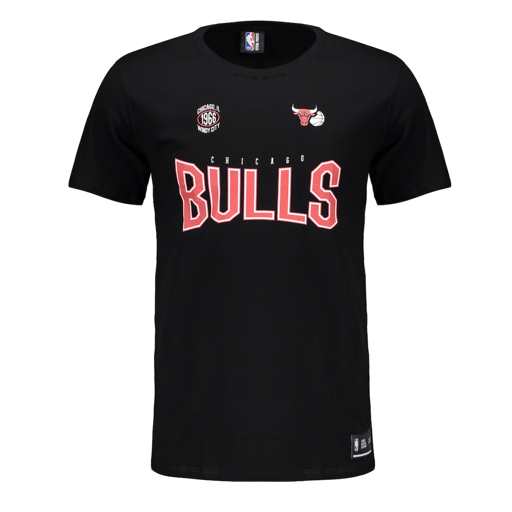 Camiseta Masculina NBA Chicago Bulls Logo I FutFanatics
