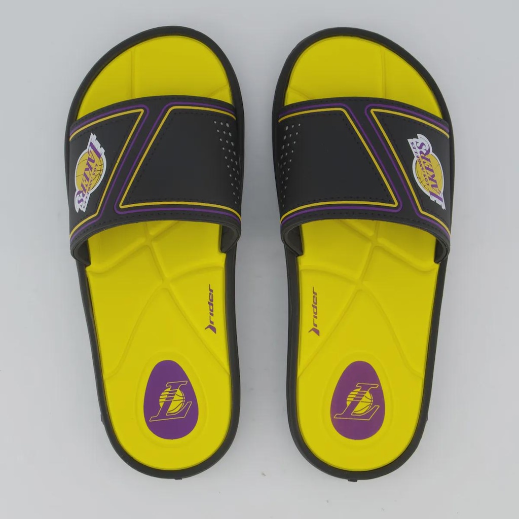 Chinelo Masculino Slide Pump NBA Los Angeles Lakers III Rider