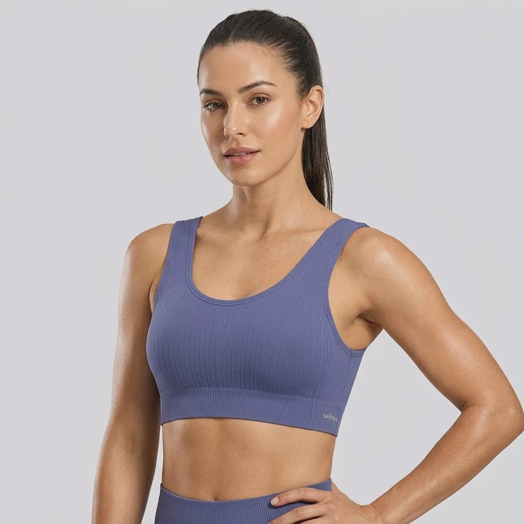 Top Feminino Canelado Sem Costura Selene