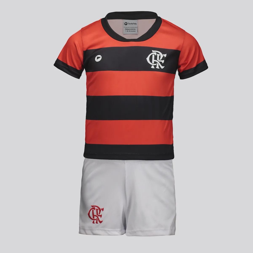 Kit Do Flamengo Baby com Bordado FutFanatics Infantil