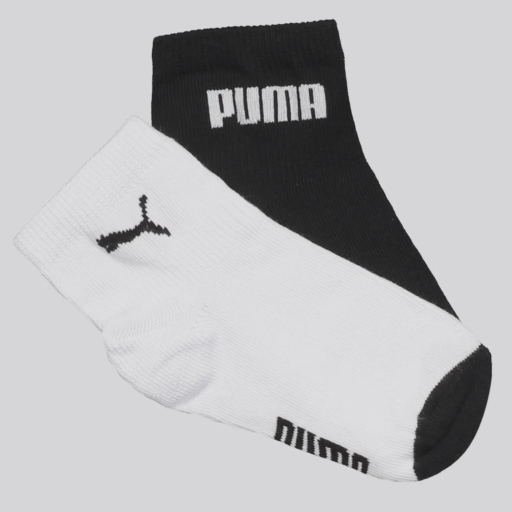 Kit Meia Puma Cano Médio 2 Pares Infantil