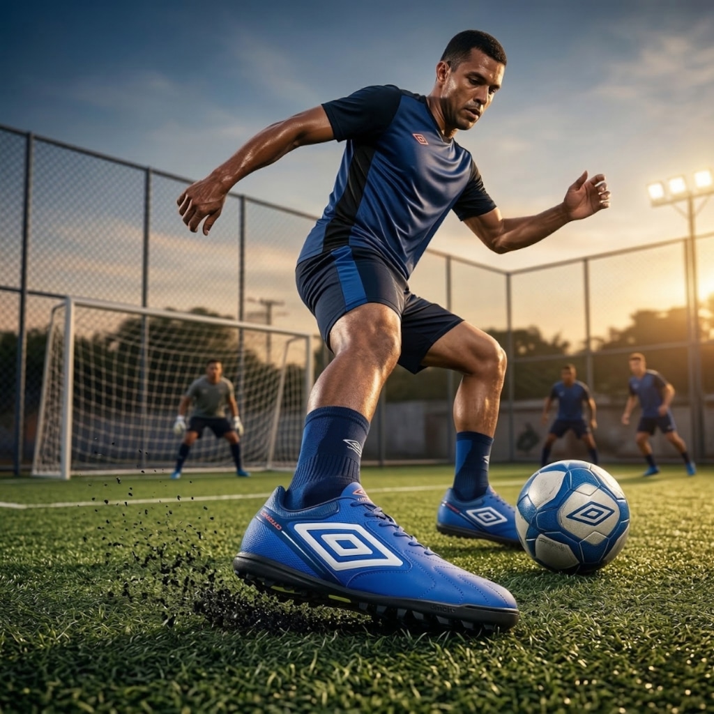 Imagem 4 do produto Kit Chuteira Society Adulto Umbro Adamant Masterclass Club e Meião
