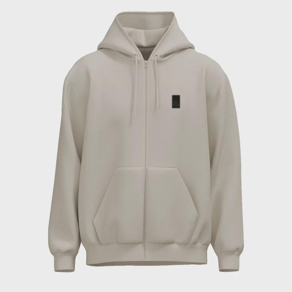 Blusão Moletom Canguru Aberto Freesurf Rubber - Masculina