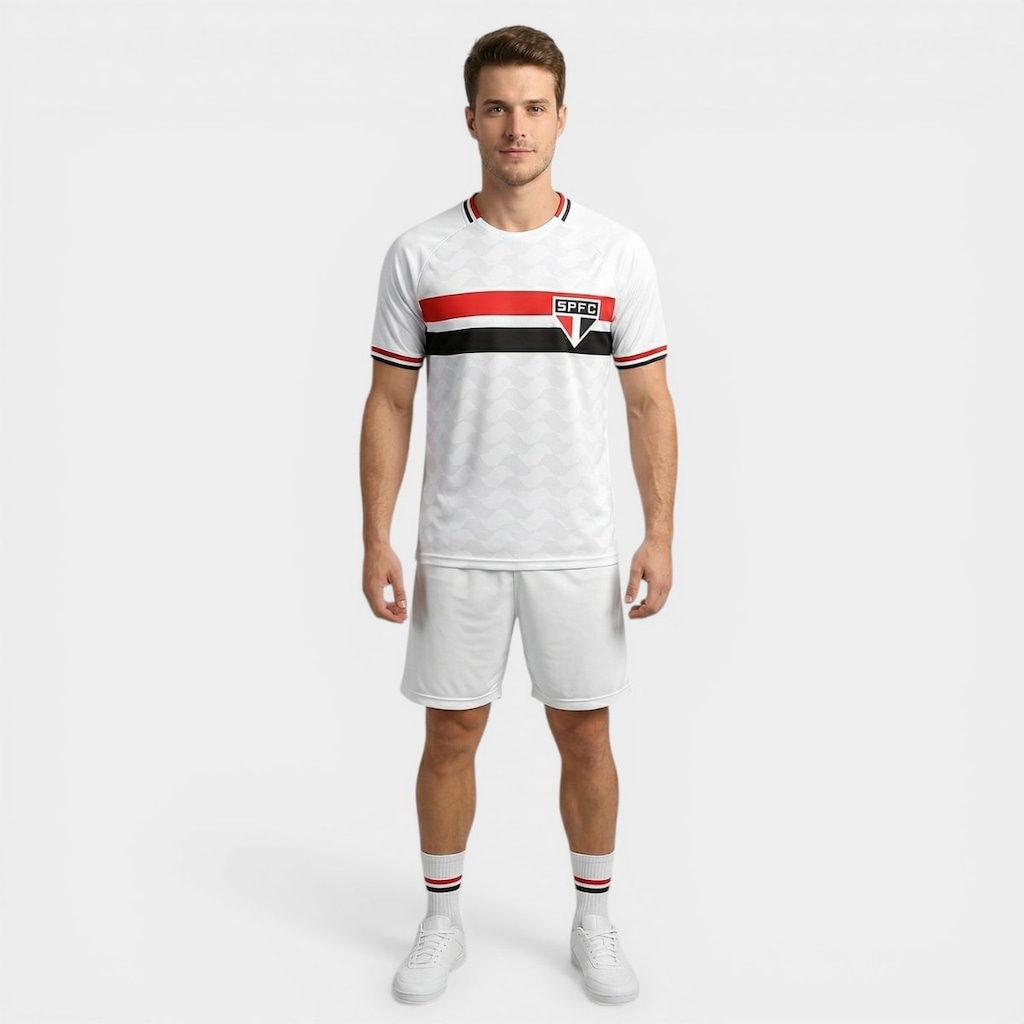 Imagem 3 do produto Camiseta de São Paulo Bench Raglan - Masculina