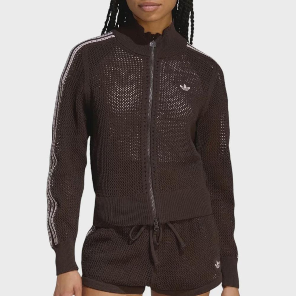 Jaqueta Feminina adidas Crochê Firebird Track Top Aurora