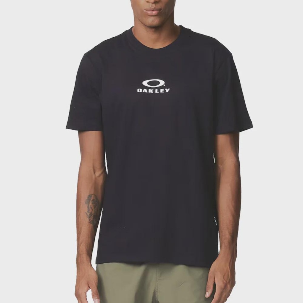 Camiseta Oakley Bark New Tee Jet Black Masculina