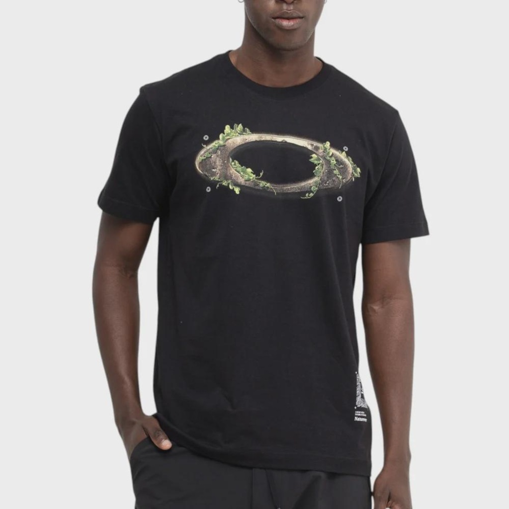 Camiseta Oakley Natureverse Rusty Ellipse Blackout Masculina