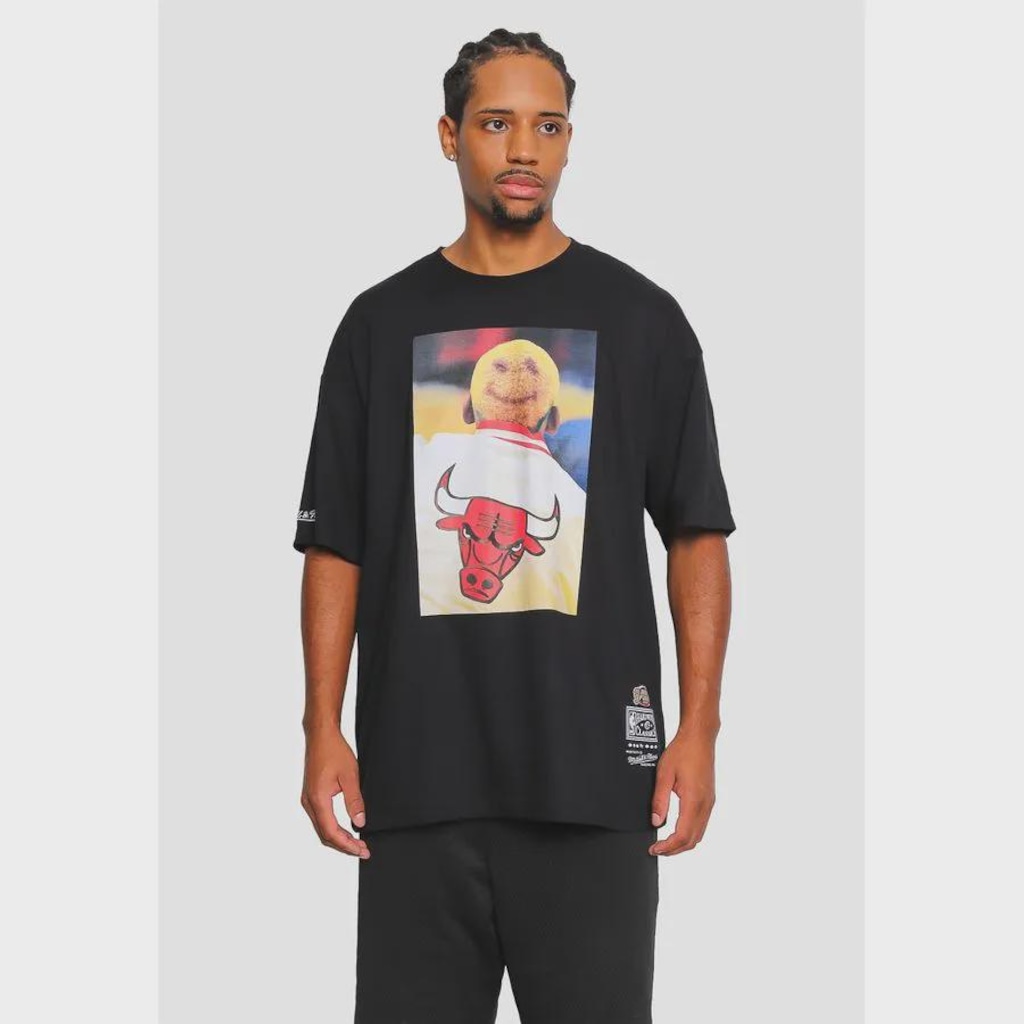Camiseta Chicago Bulls Mitchell & Ness Oversized Masculina