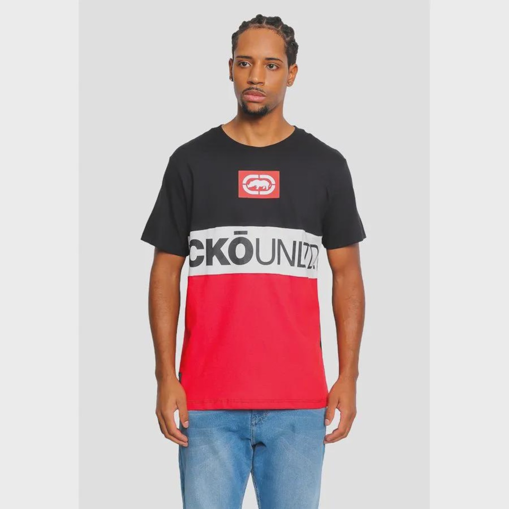 Camiseta Ecko Especial Recortada Nauba Masculina
