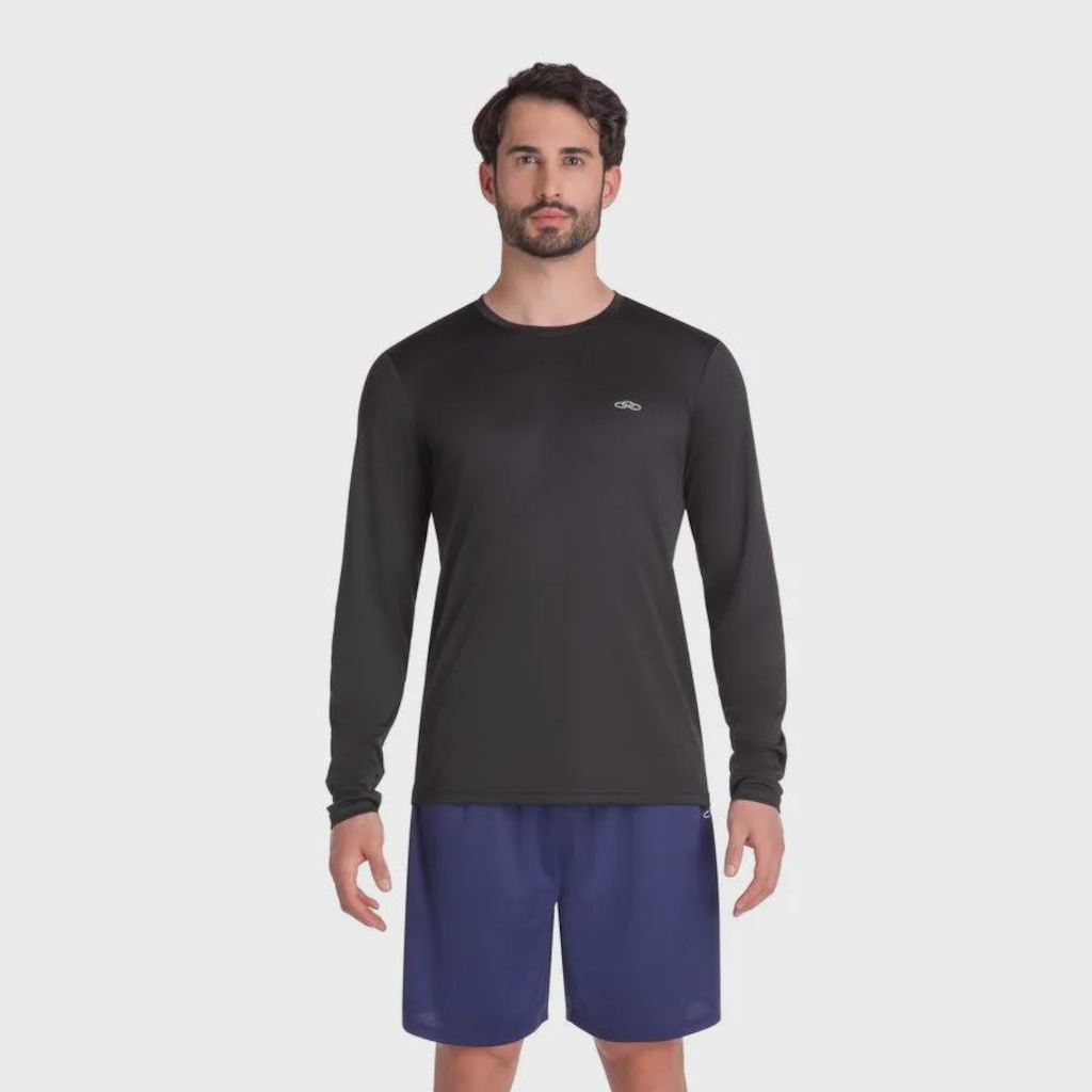 Camiseta Olympikus Essential Manga Longa Masculina