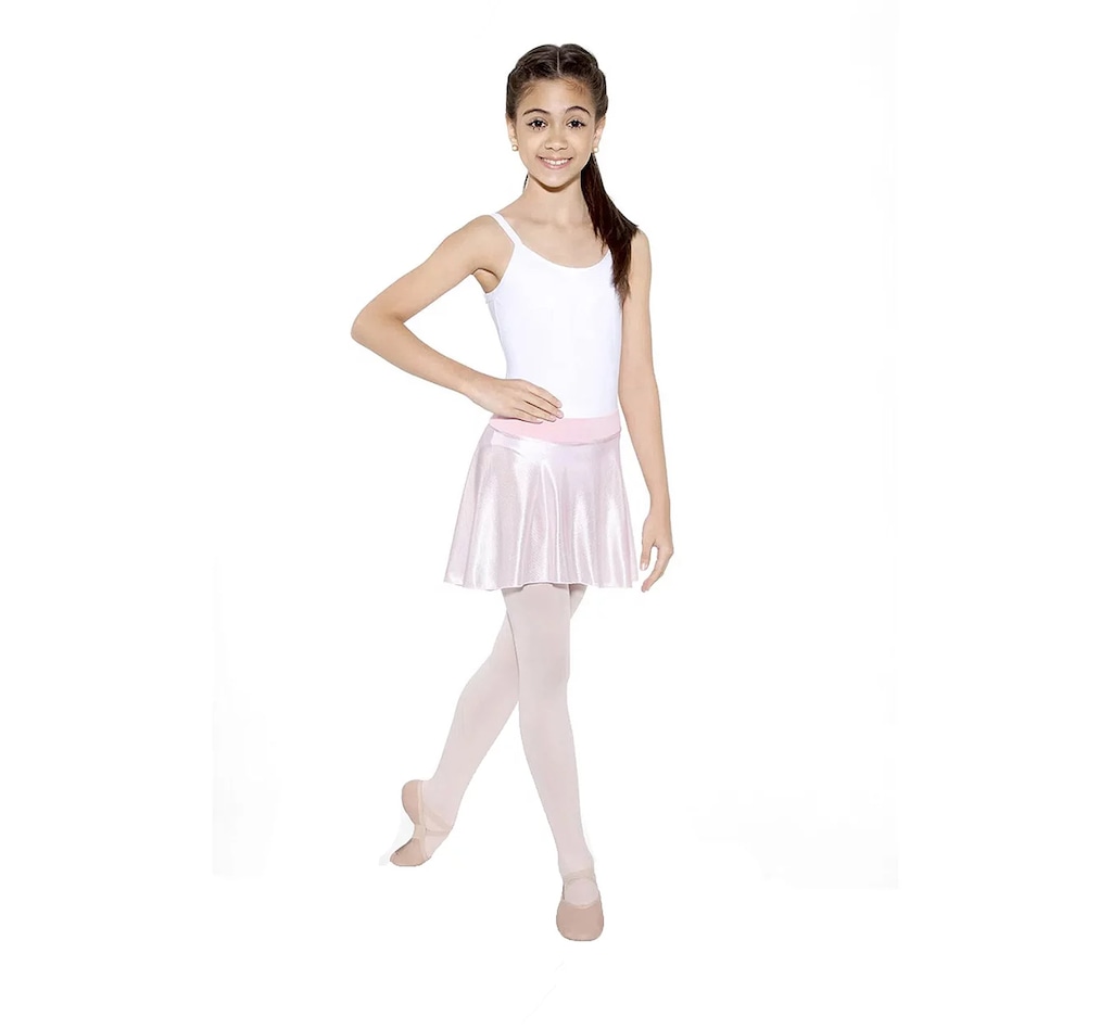 Saia Godê Mullet Só Dança Rosa - Infantil