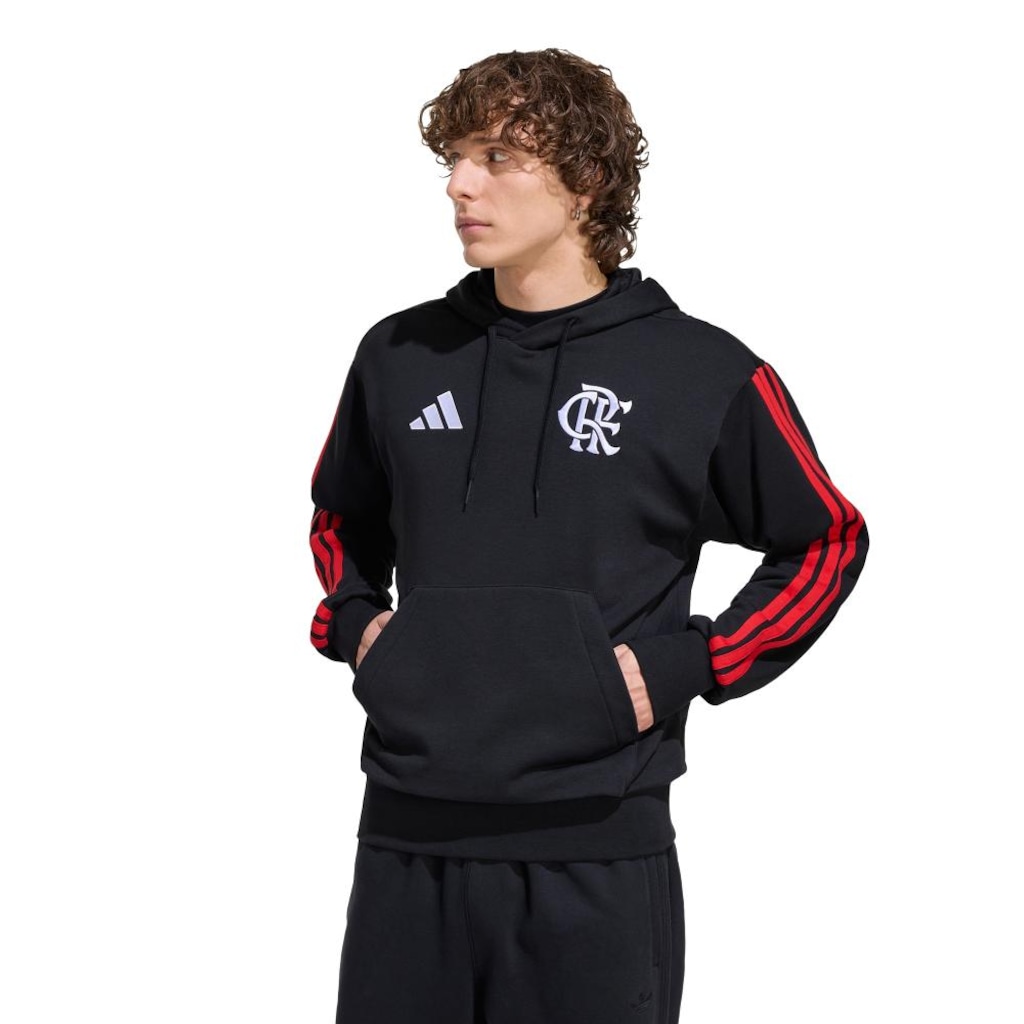 Blusão com Capuz do Flamengo DNA Adidas Masculino