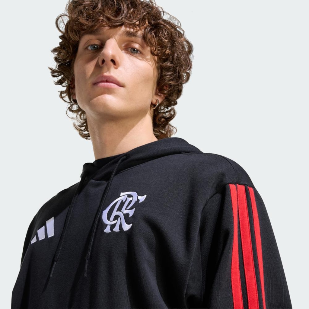 Imagem 4 do produto Blusão com Capuz do Flamengo DNA Adidas Masculino