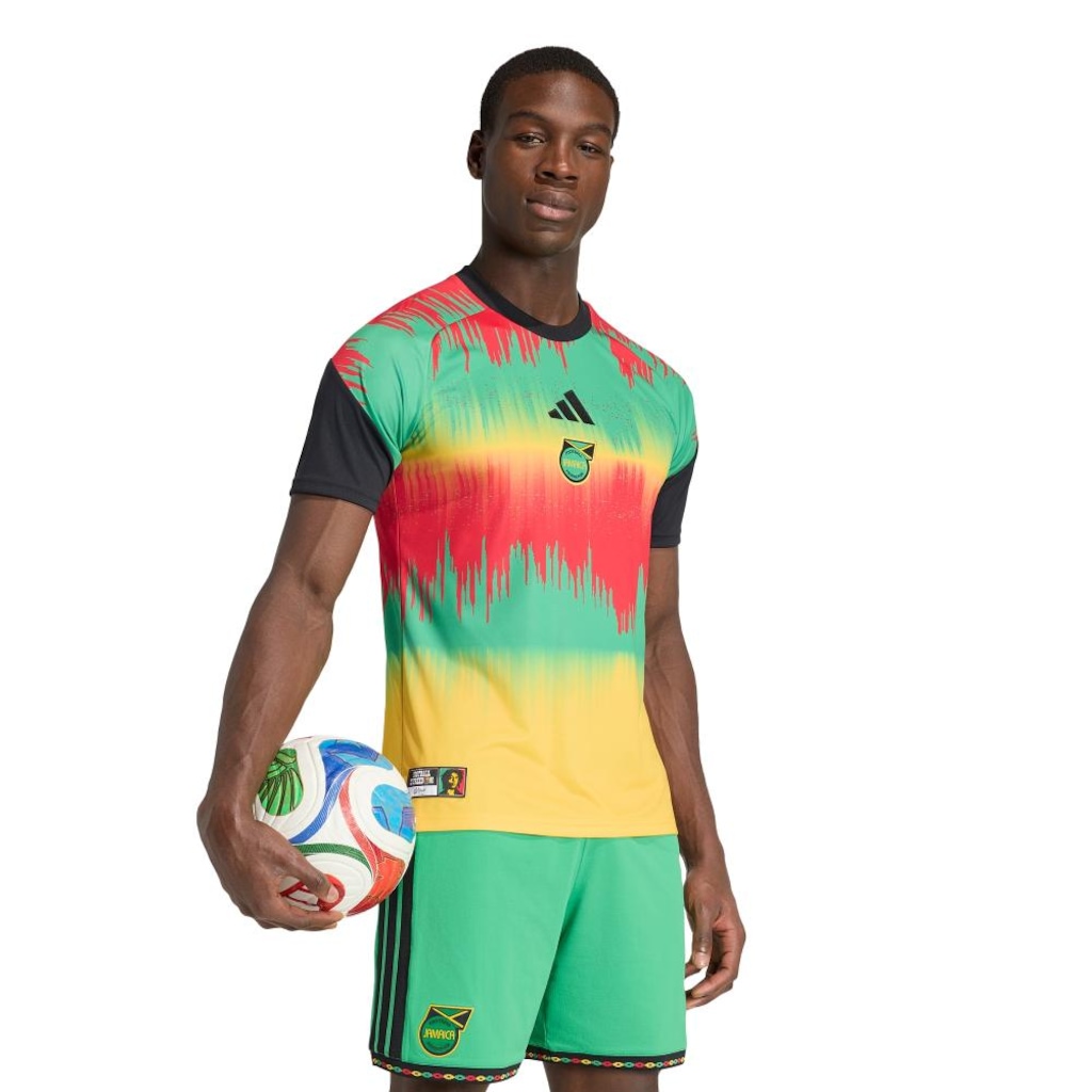Camisa I Pré-Jogo Jamaica 26/27 x Bob Marley Adidas Masculina