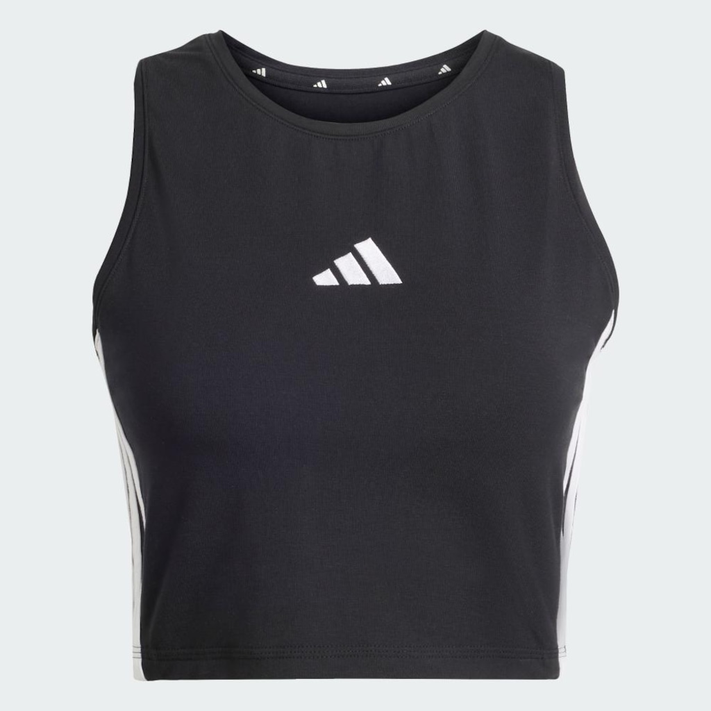 Imagem 2 do produto Camiseta REGATA ACOLCHOADA ESSENTIALS TRÊS LISTRAS Adidas Feminina