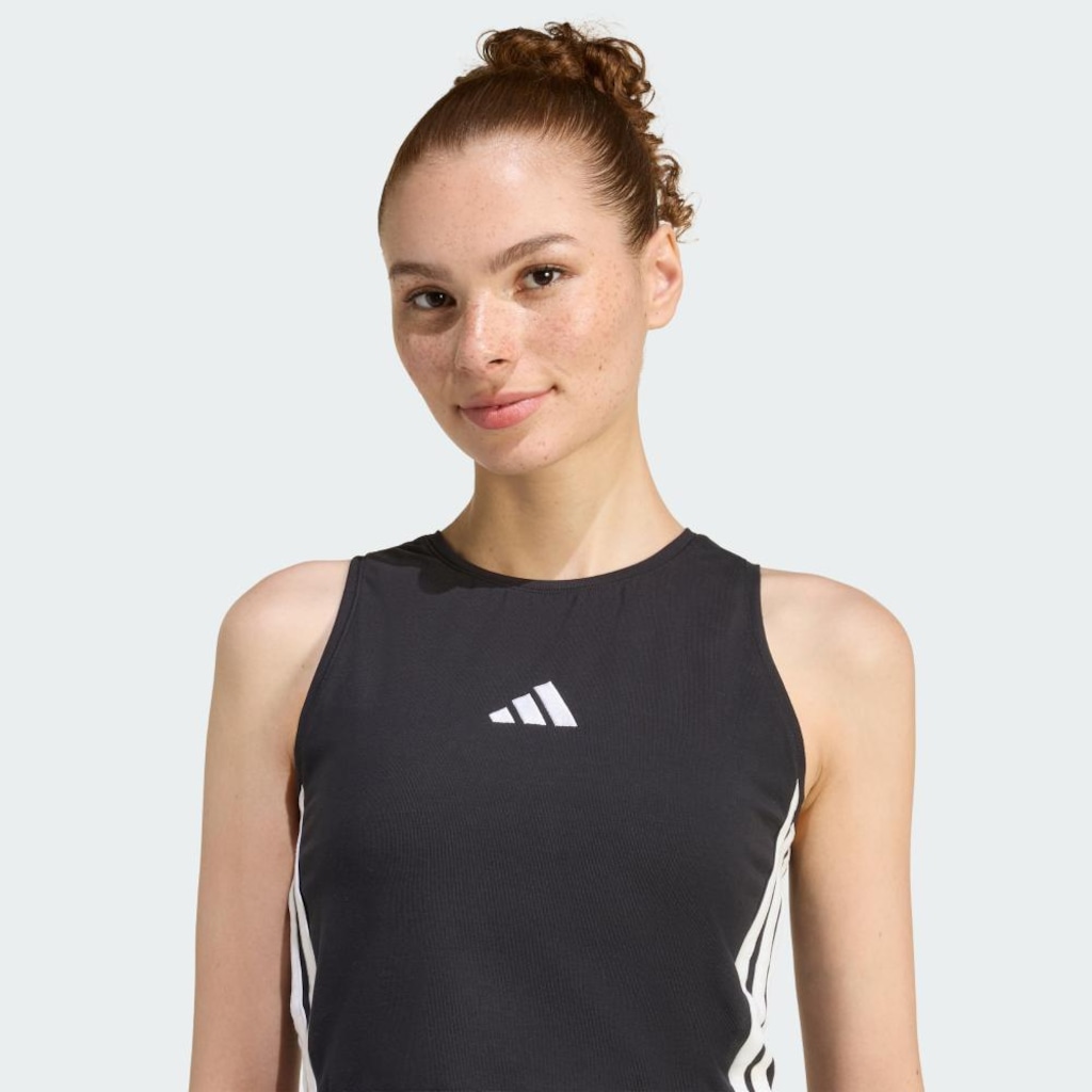 Imagem 5 do produto Camiseta REGATA ACOLCHOADA ESSENTIALS TRÊS LISTRAS Adidas Feminina