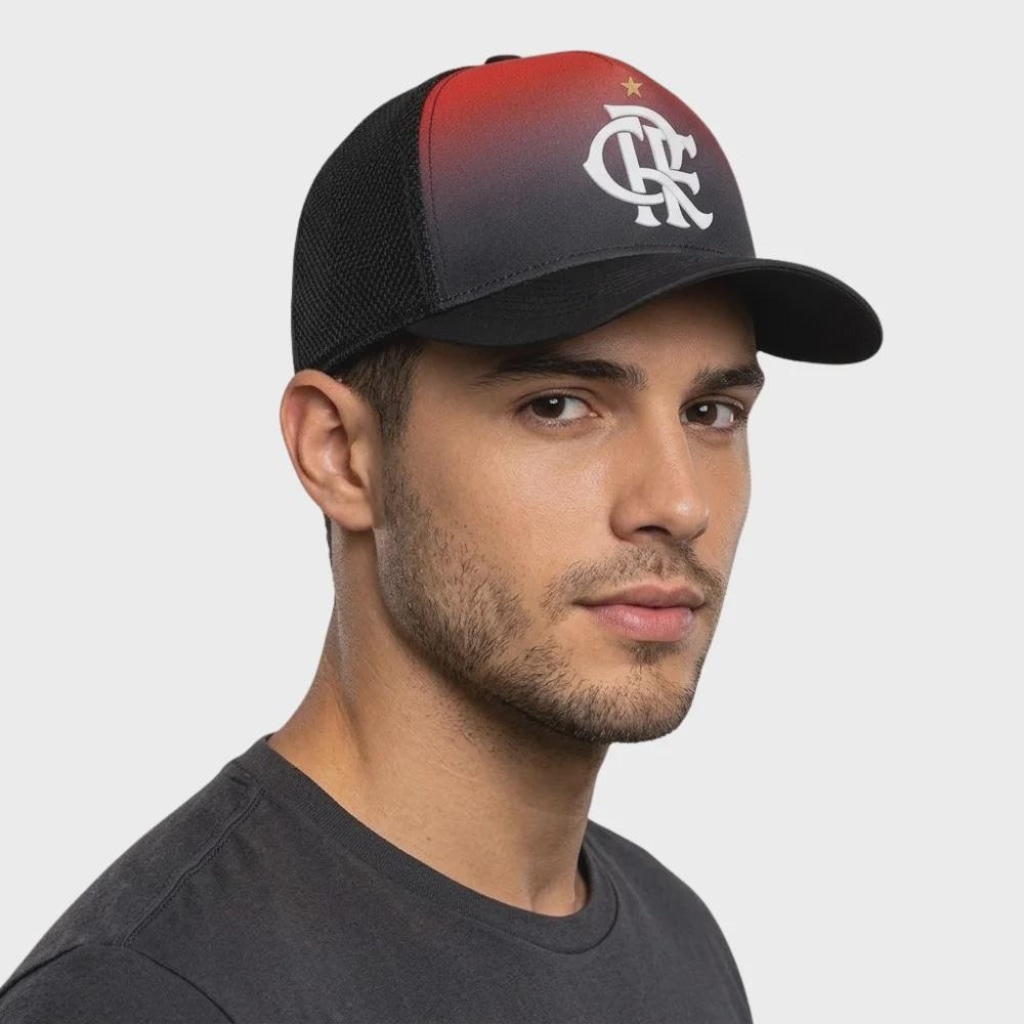 Imagem 4 do produto Boné do Flamengo Adulto Supercap Silk Frontal