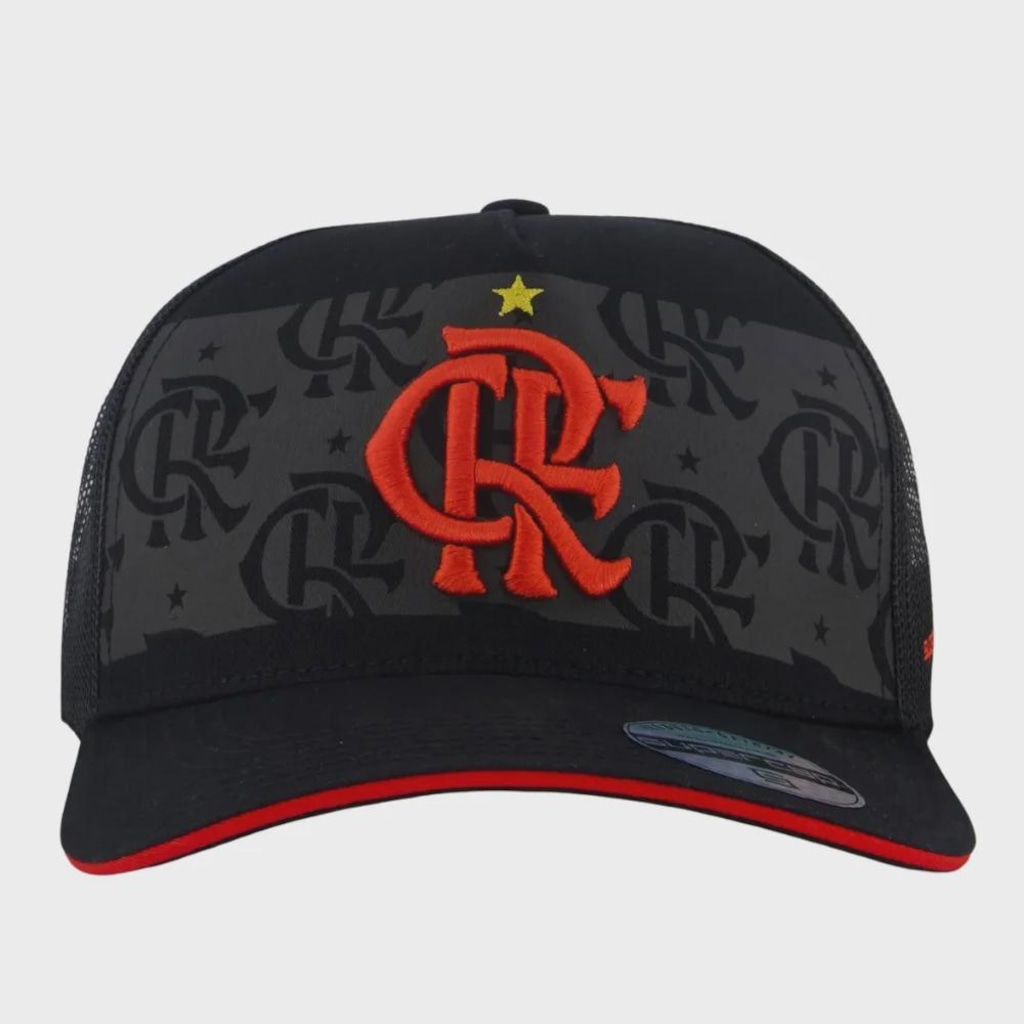 Imagem 2 do produto Boné do Flamengo Adulto Supercap Trucker Bordado