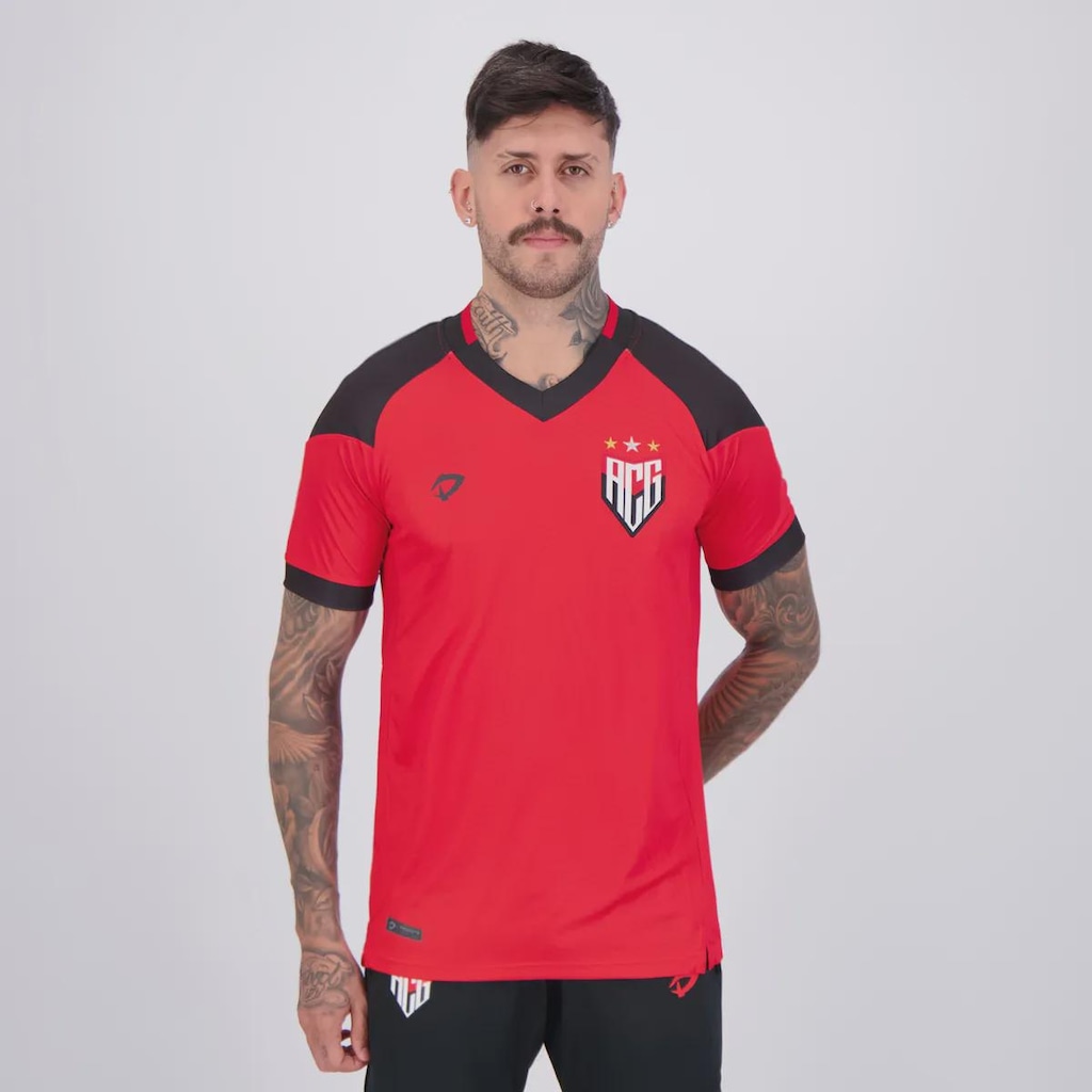 Camisa Dragão Premium Atlético Goianiense Treino Comissão 2024 FutFanatics Masculina
