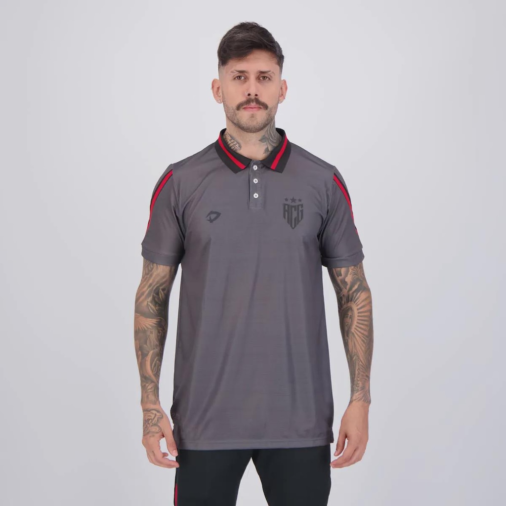 Camiseta Polo Dragão Premium Atlético Goianiense BC 2024 FutFanatics Masculina
