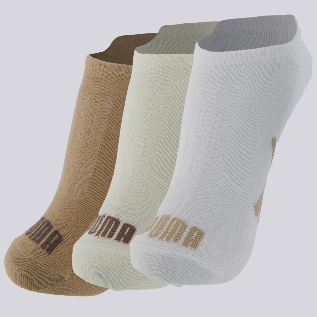 Kit Meia Puma Sapatilha 3 Pares Masculino