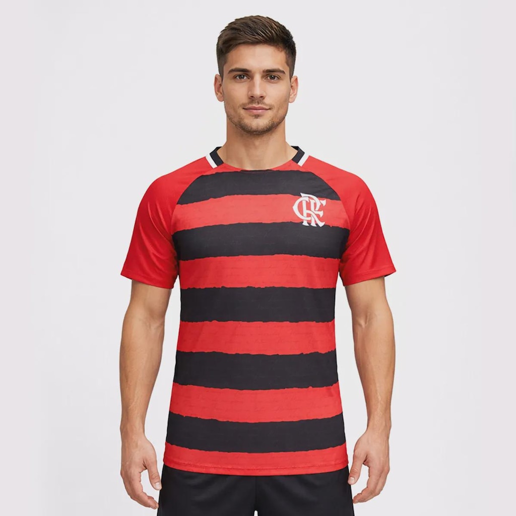 Camisa do Flamengo Manto Listrada FutFanatics Masculina